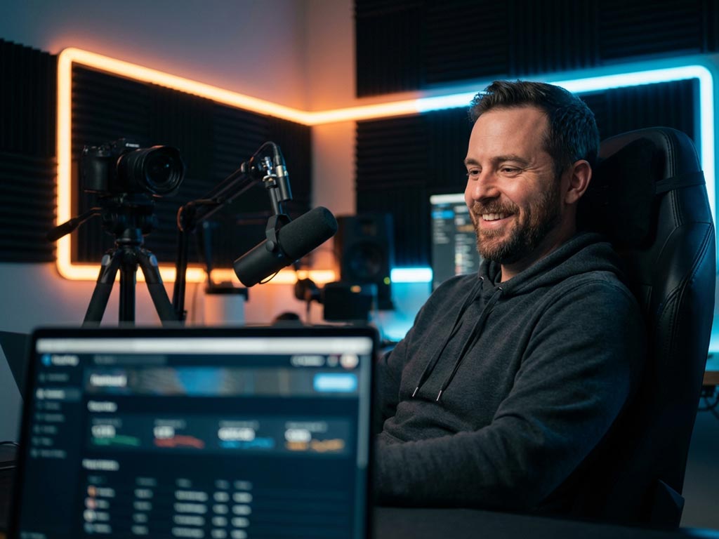 A Happy YouTube Creator
