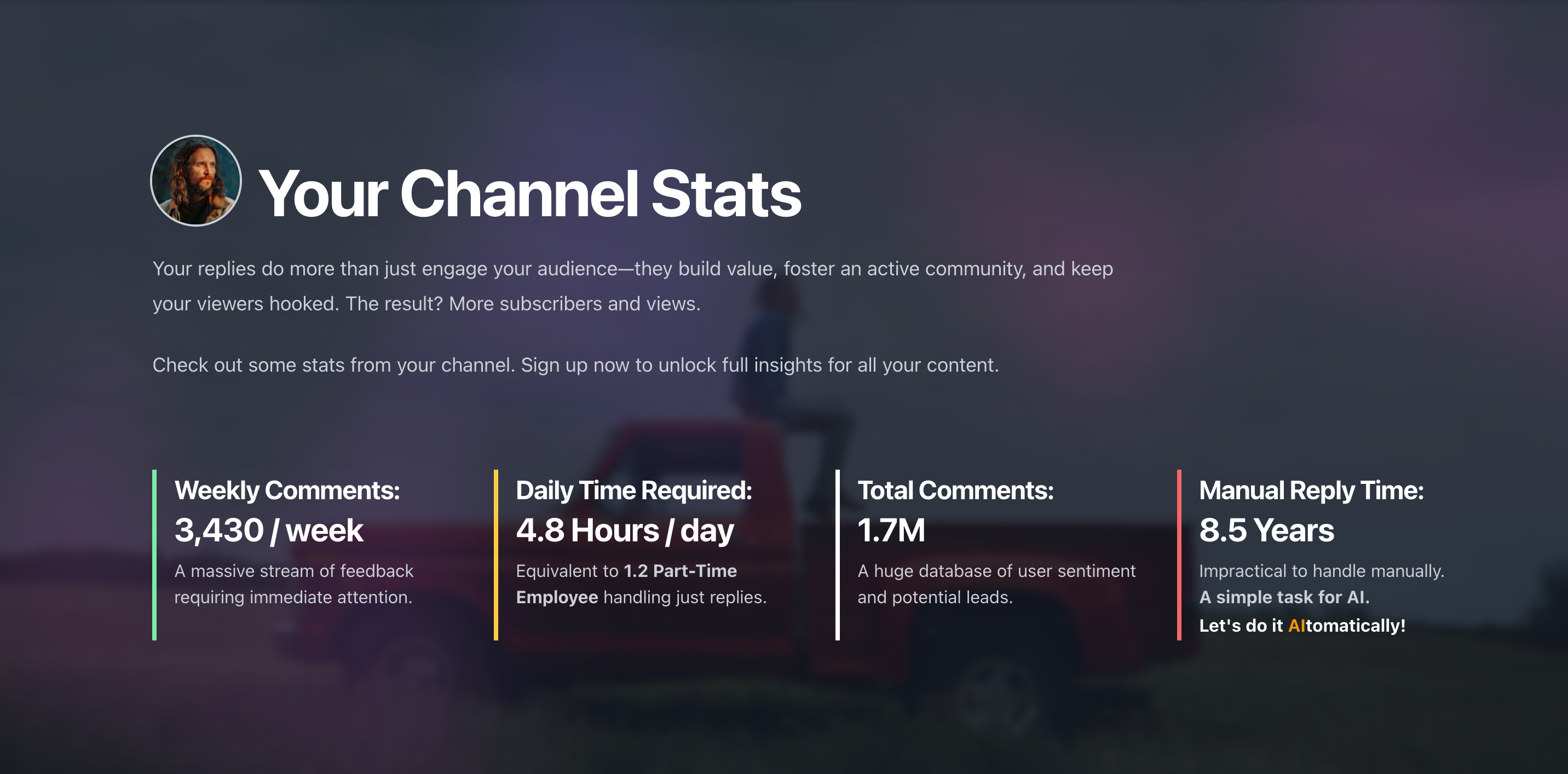Free YouTube Channel Engagement Analytics Stats